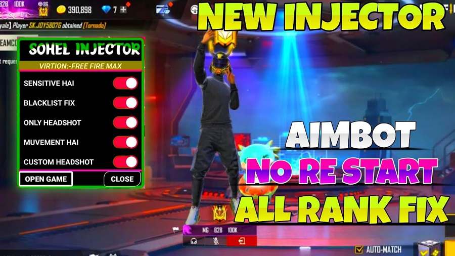 Hacks, Injectores y Archivos OBB Externos en Free Fire
