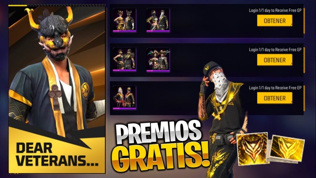 Reclama Ya Los Sakuras Dorados en Free Fire