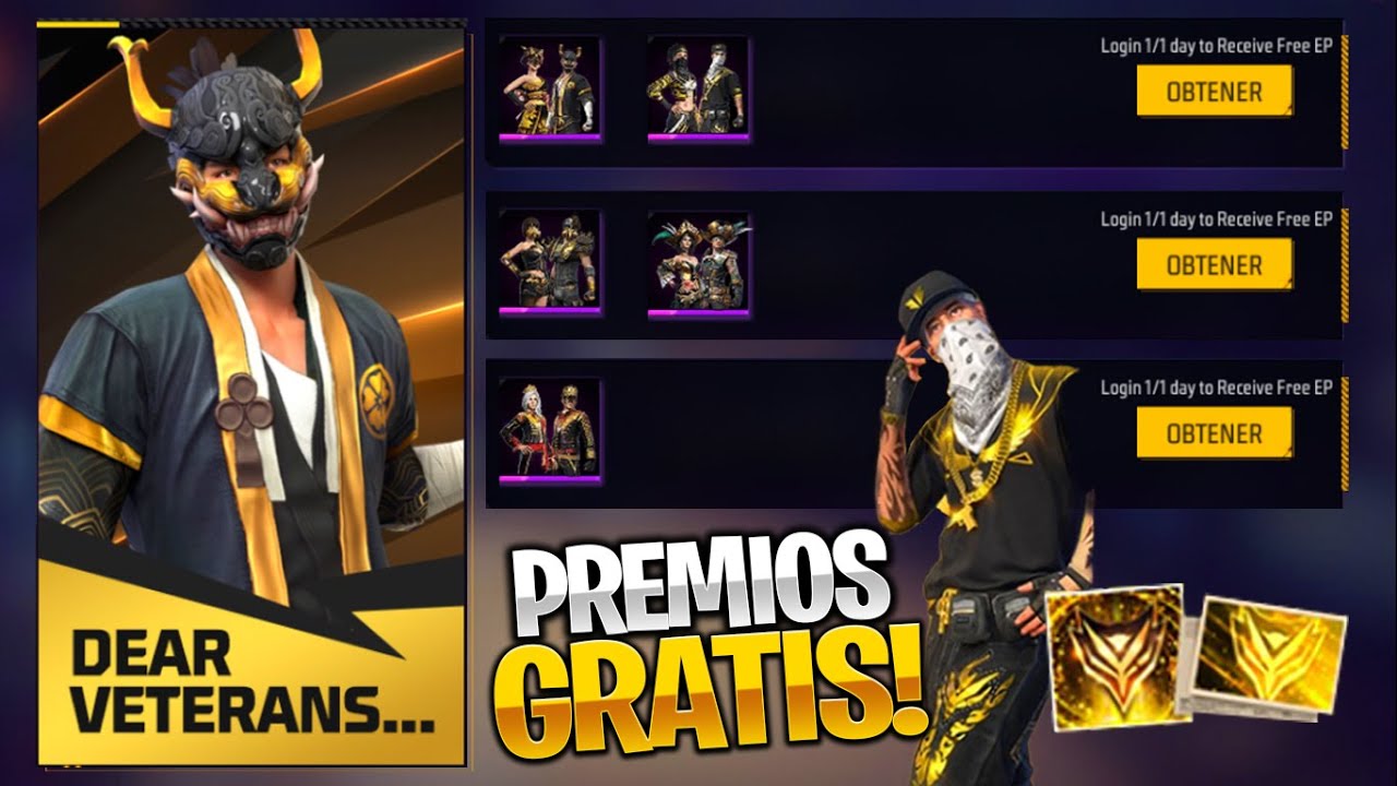 Reclama Ya Los Sakuras Dorados en Free Fire