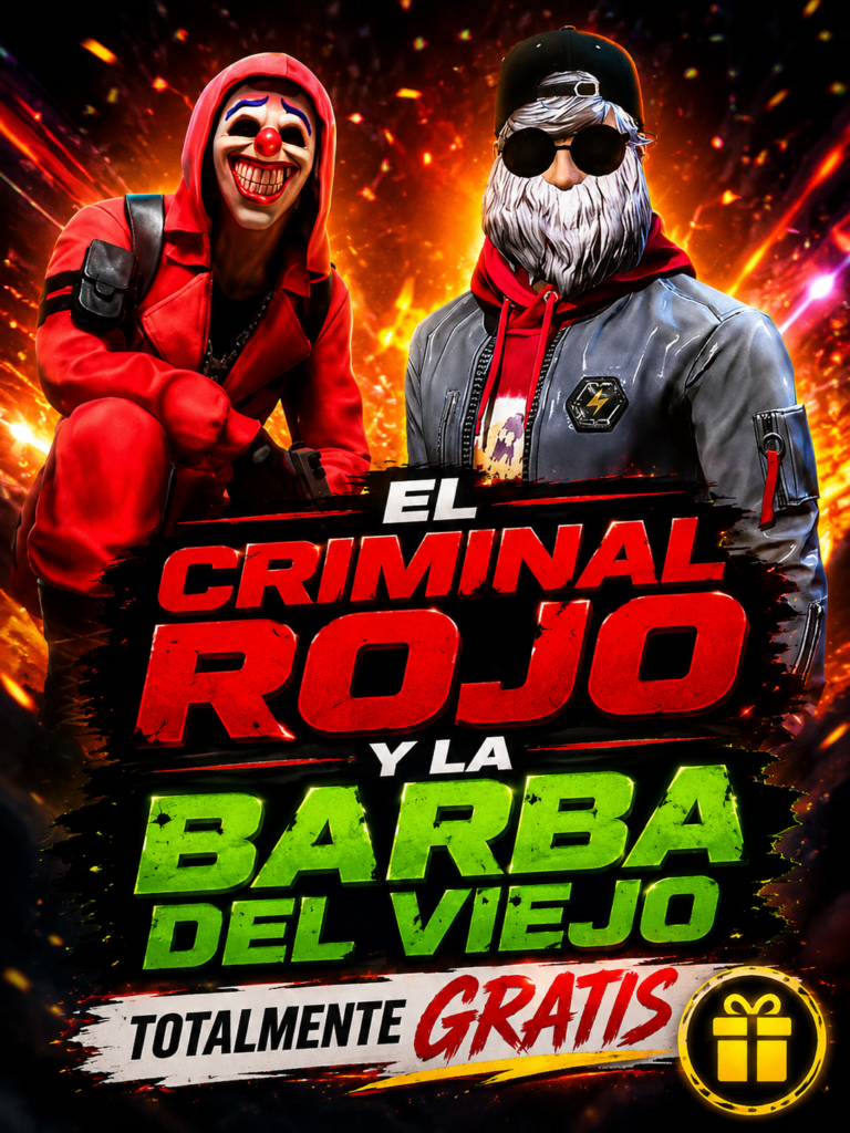 El Criminal Rojo y la Barba del Viejo regresan totalmente GRATIS a Free Fire